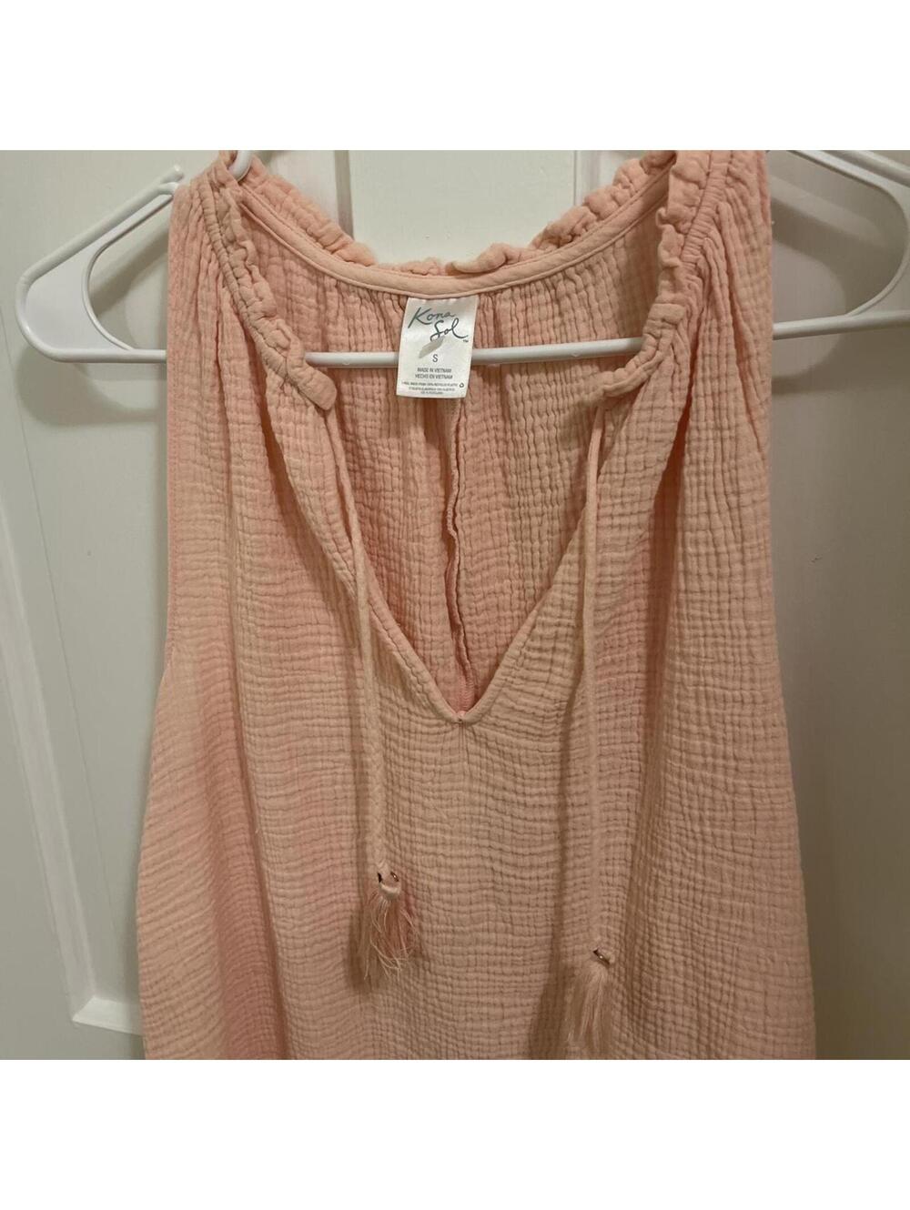 Kona Sol Women's Pink and Orange Blous